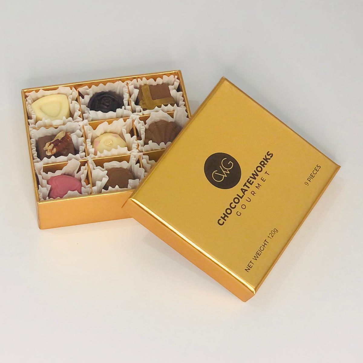 Luxury Gourmet Chocolate Assortment - Box of 9
