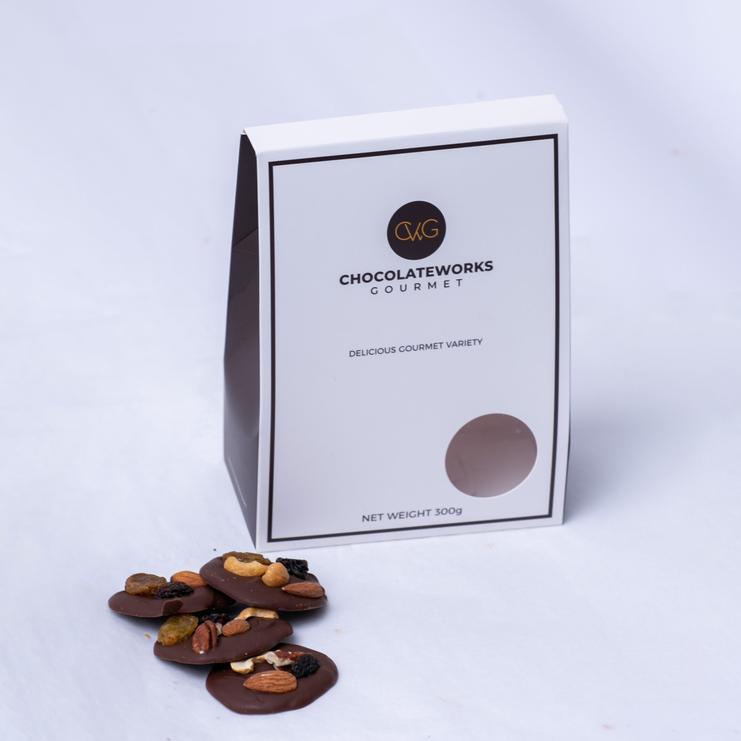Mendiants Topped With Nuts - 300grams
