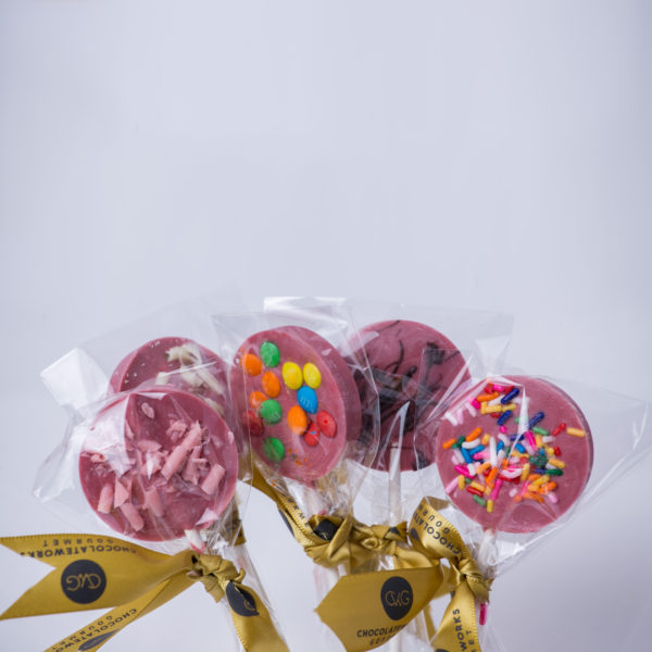 Chocolate Lollipop with M&Ms and Marshmallow
