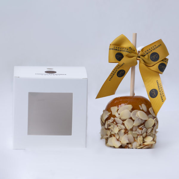 Caramel Apple with Almond Shavings