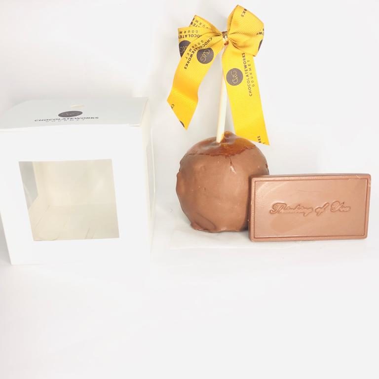 Caramel Apple Dipped in Chocolate with Thinking of You